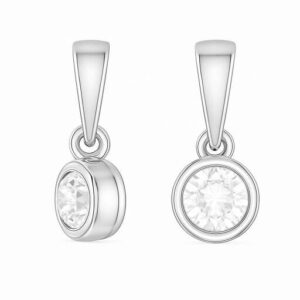 Bezel Round Diamond Pendant