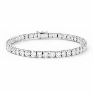 Classic Round Cut Tennis Bracelet Platinum