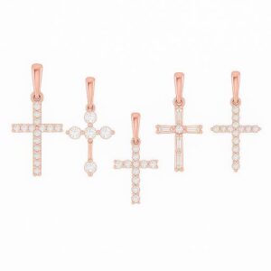 Cross Pendant Rose Gold