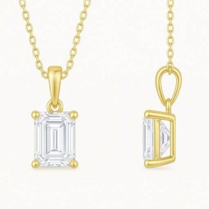 Single Diamond Pendant Emerald