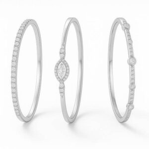 Stacking Bangles Platinum